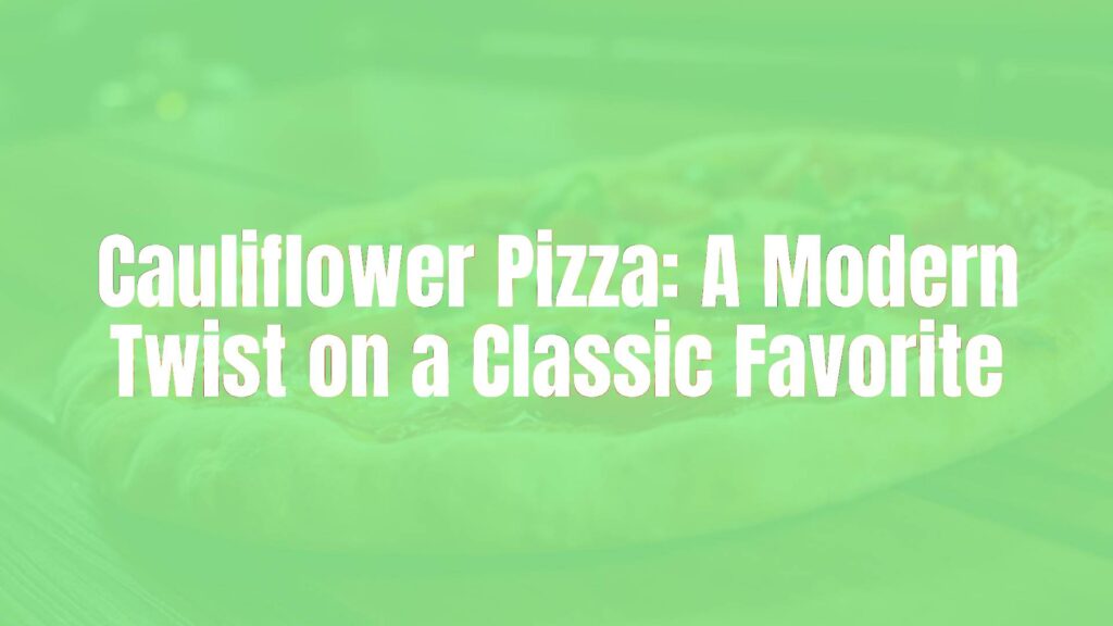 A delicious cauliflower pizza with a golden crust, topped with melted cheese and fresh vegetables, rustic wooden table, cozy lighting, realistic.