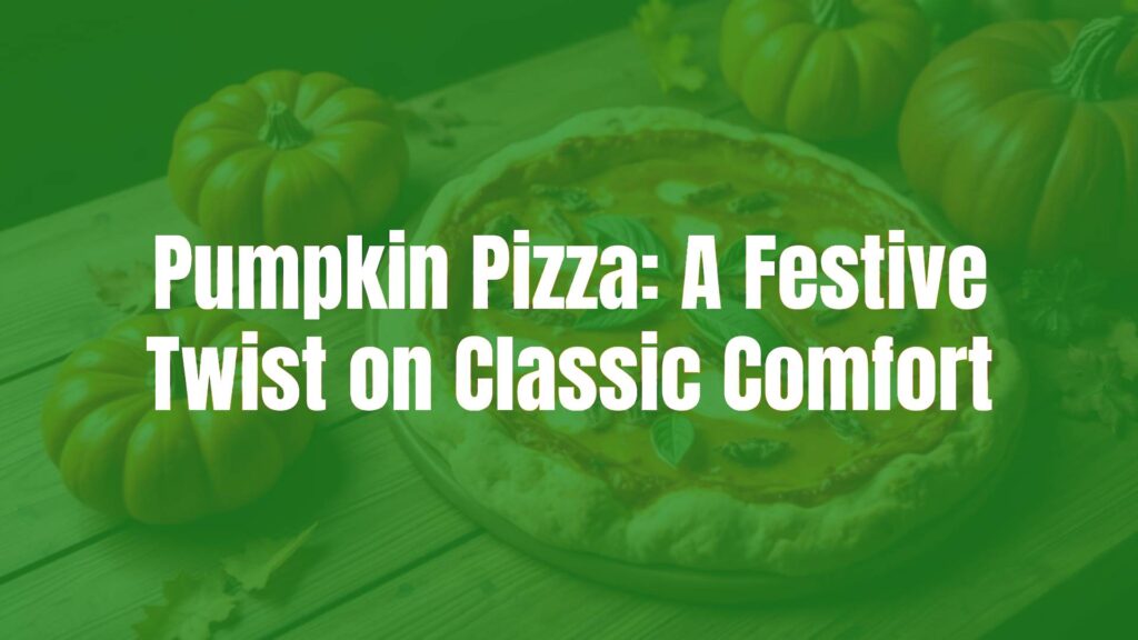 A delicious pumpkin pizza on a wooden table, autumn ingredients around, warm lighting, realistic.