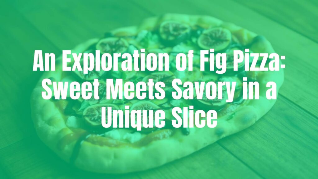 A delicious fig pizza on a wooden table, topped with fresh figs, goat cheese, and a drizzle of balsamic glaze, rustic style, warm lighting.